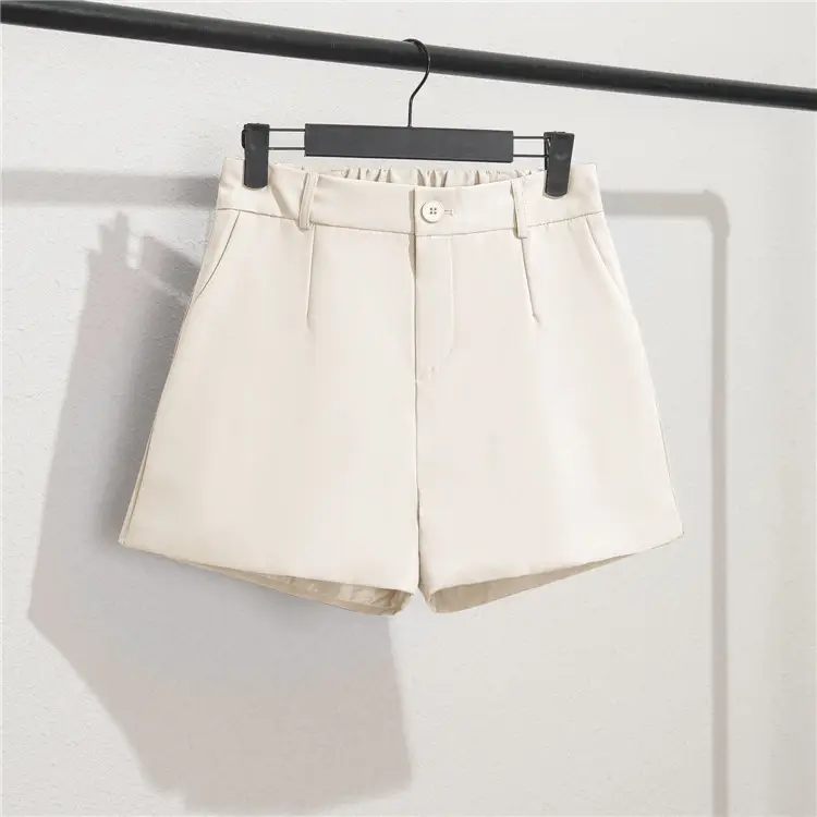Women's Black Slim Fit Shorts Wide Leg Casual Summer — feature 8