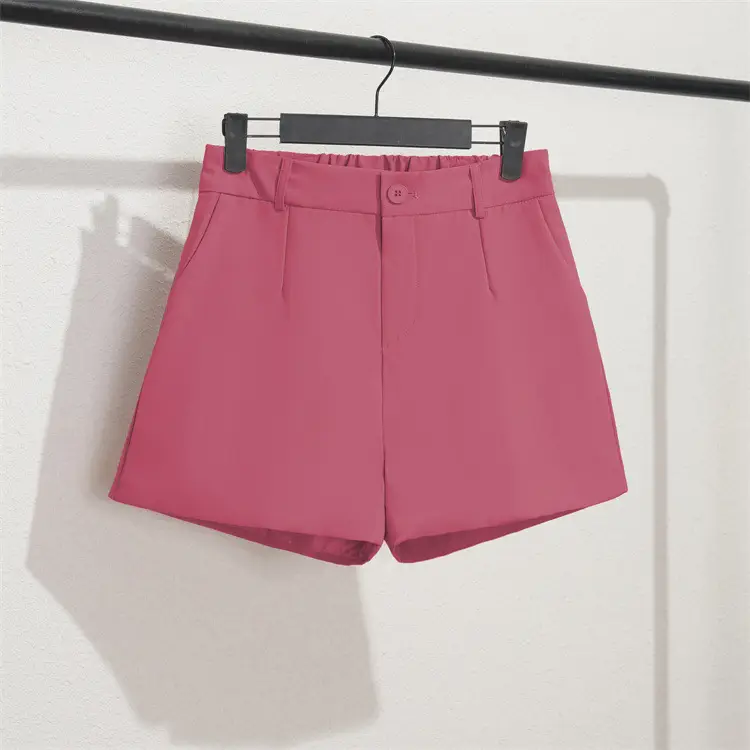 Women's Black Slim Fit Shorts Wide Leg Casual Summer - Image 14