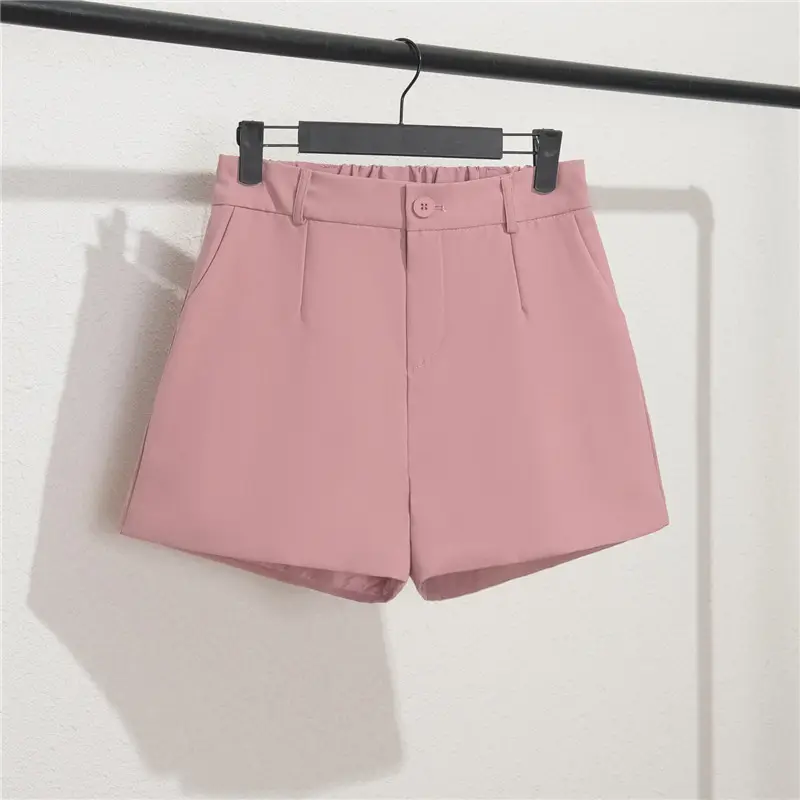 Women's Black Slim Fit Shorts Wide Leg Casual Summer - Image 6