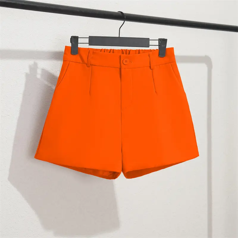 Women's Black Slim Fit Shorts Wide Leg Casual Summer - Image 8