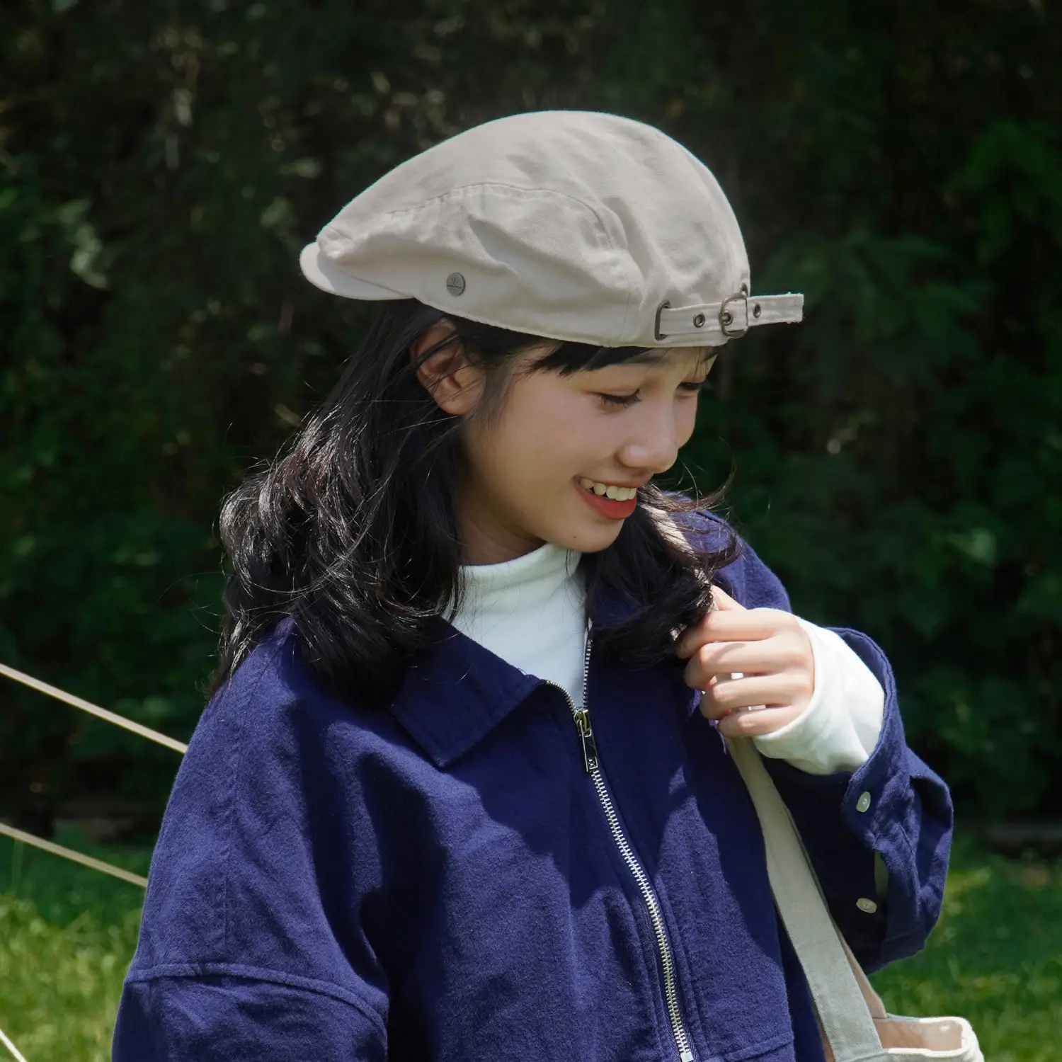 Women Japanese Style Beret Hat Summer Cap - Image 5