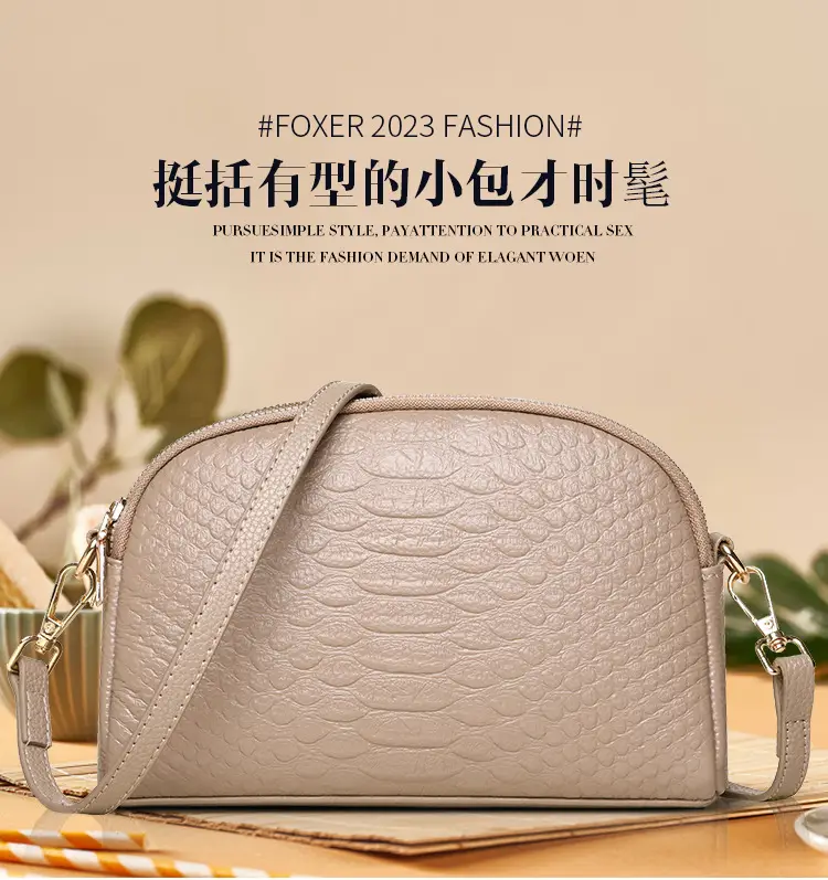 White Croc Leather Shoulder Bag for Women 2025 — feature 2