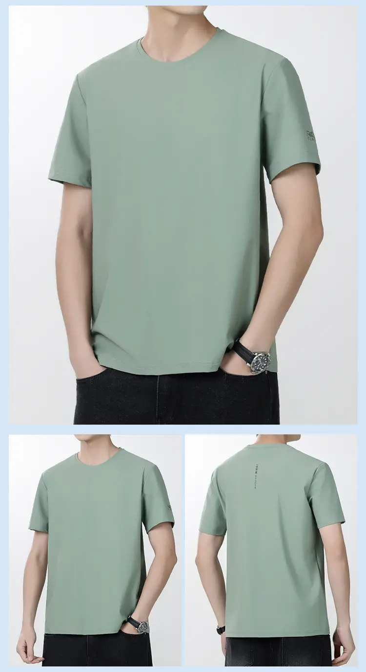 Men Ice Silk T-Shirt SPF50+ 40°C Cool — feature 25