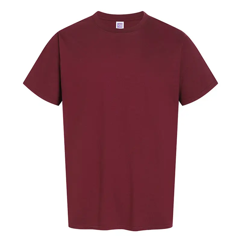 Men Cotton Round Neck T-Shirt 180g Half Sleeve Solid Color - Image 20