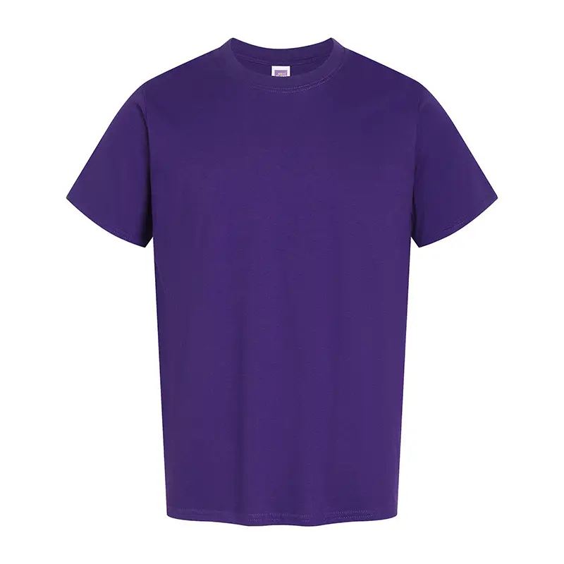 Men Cotton Round Neck T-Shirt 180g Half Sleeve Solid Color - Image 15