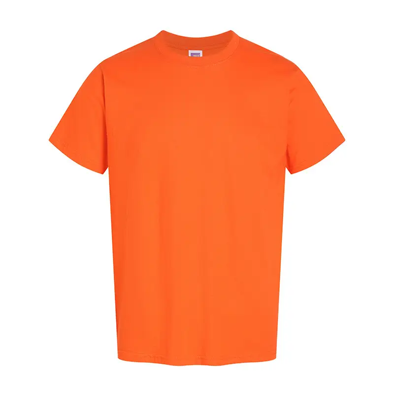 Men Cotton Round Neck T-Shirt 180g Half Sleeve Solid Color - Image 5