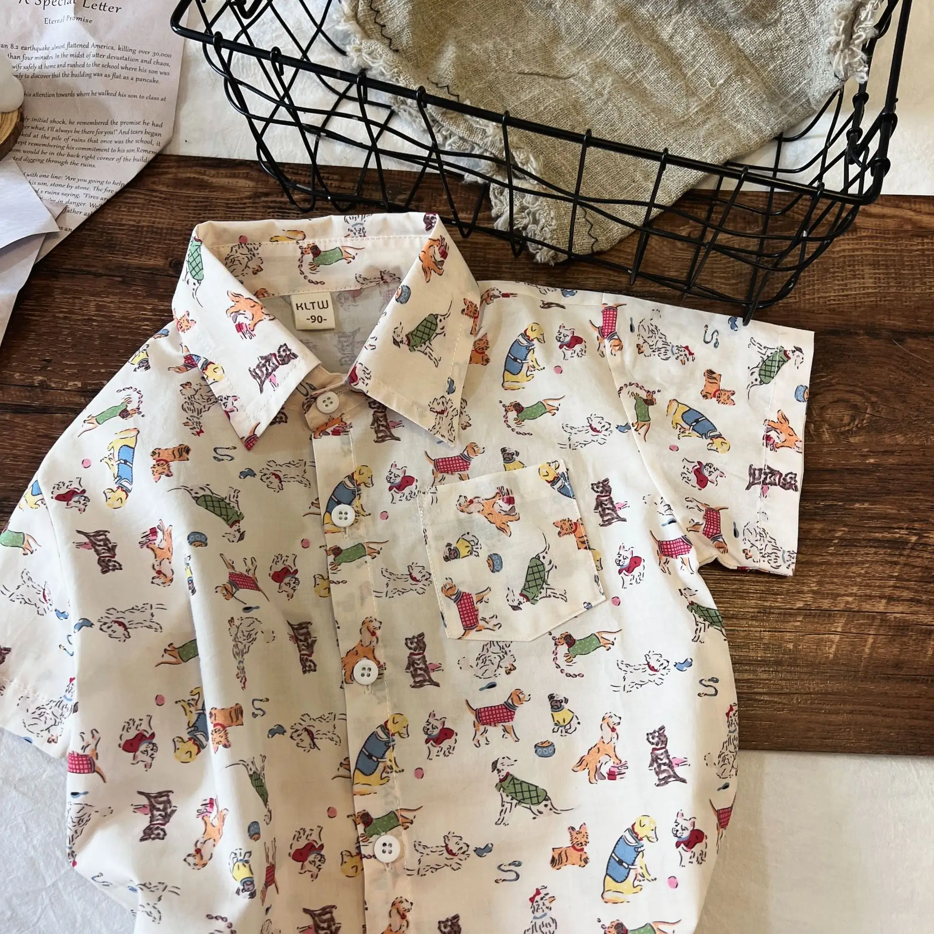 2024 Summer Kids Short Sleeve Cartoon Top — feature 5