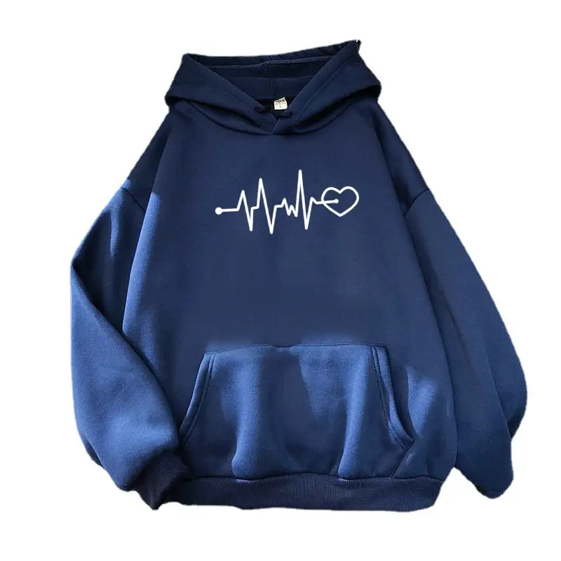 Green Heartbeat Graphic Hoodie for Men Women - Image 25