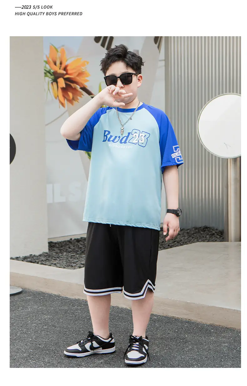 Buda23 Boys Blue Light T-Shirt Short Sleeve — feature 10