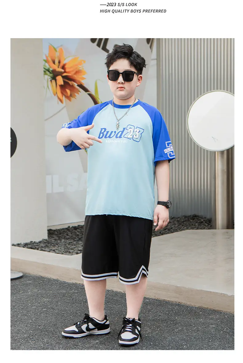 Buda23 Boys Blue Light T-Shirt Short Sleeve — feature 12