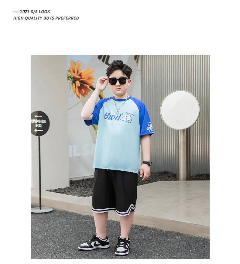 Buda23 Boys Blue Light T-Shirt Short Sleeve — feature 7
