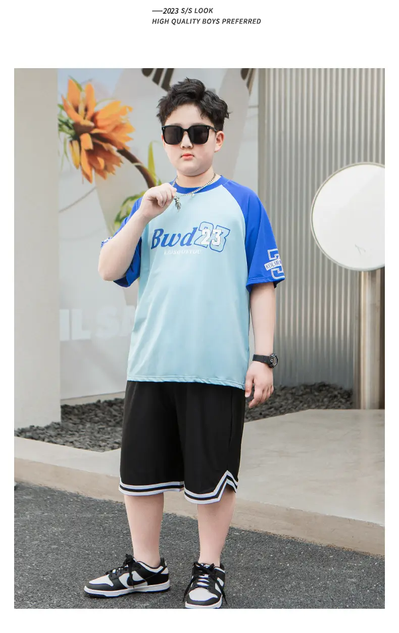 Buda23 Boys Blue Light T-Shirt Short Sleeve — feature 8