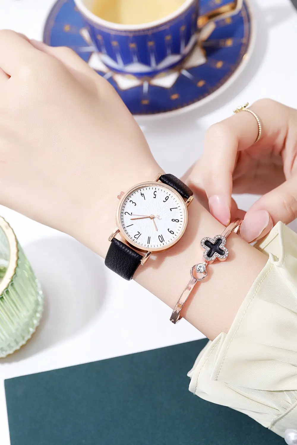 Fengsen Digital Women's Watch Light Blue Belt — feature 9