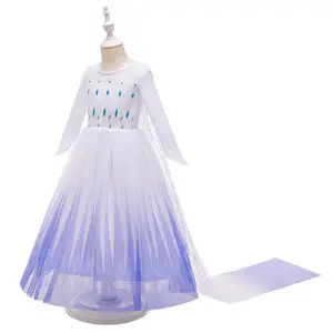 Girls Yellow Tulle Party Dress with Long Sleeves — feature 10