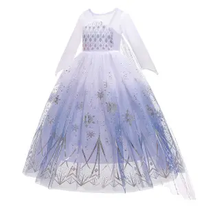 Girls Yellow Tulle Party Dress with Long Sleeves — feature 20
