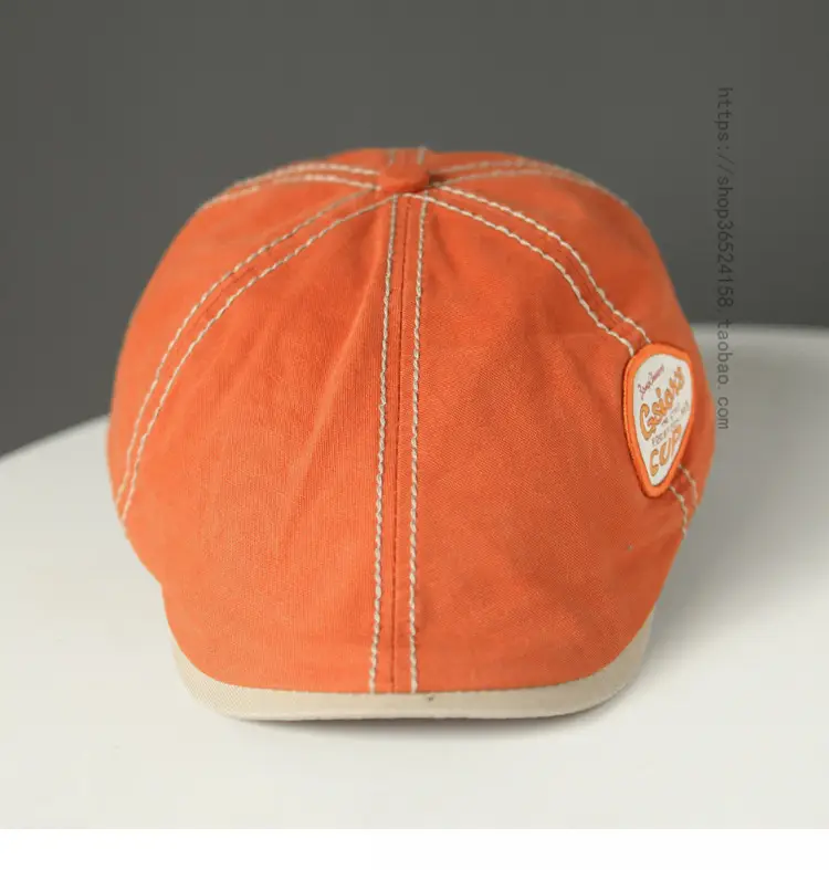 Japanese Literary Retro Cap Black Eave Forward — feature 10