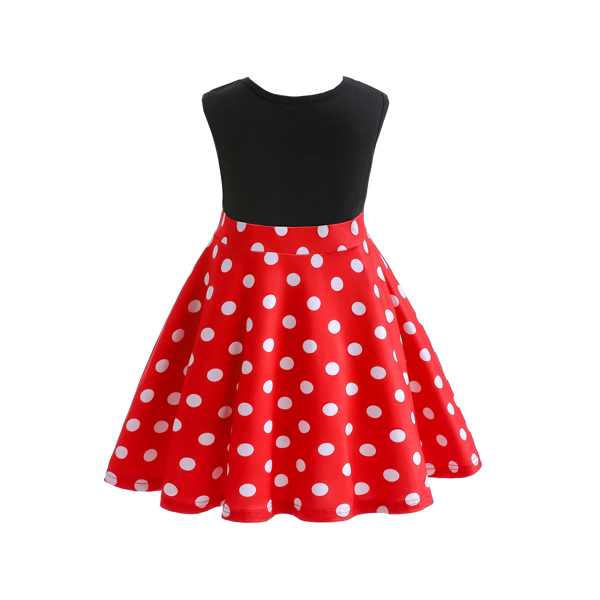 Minnie Mouse Red Polka Dot Skirt Dress for Girls - Image 3