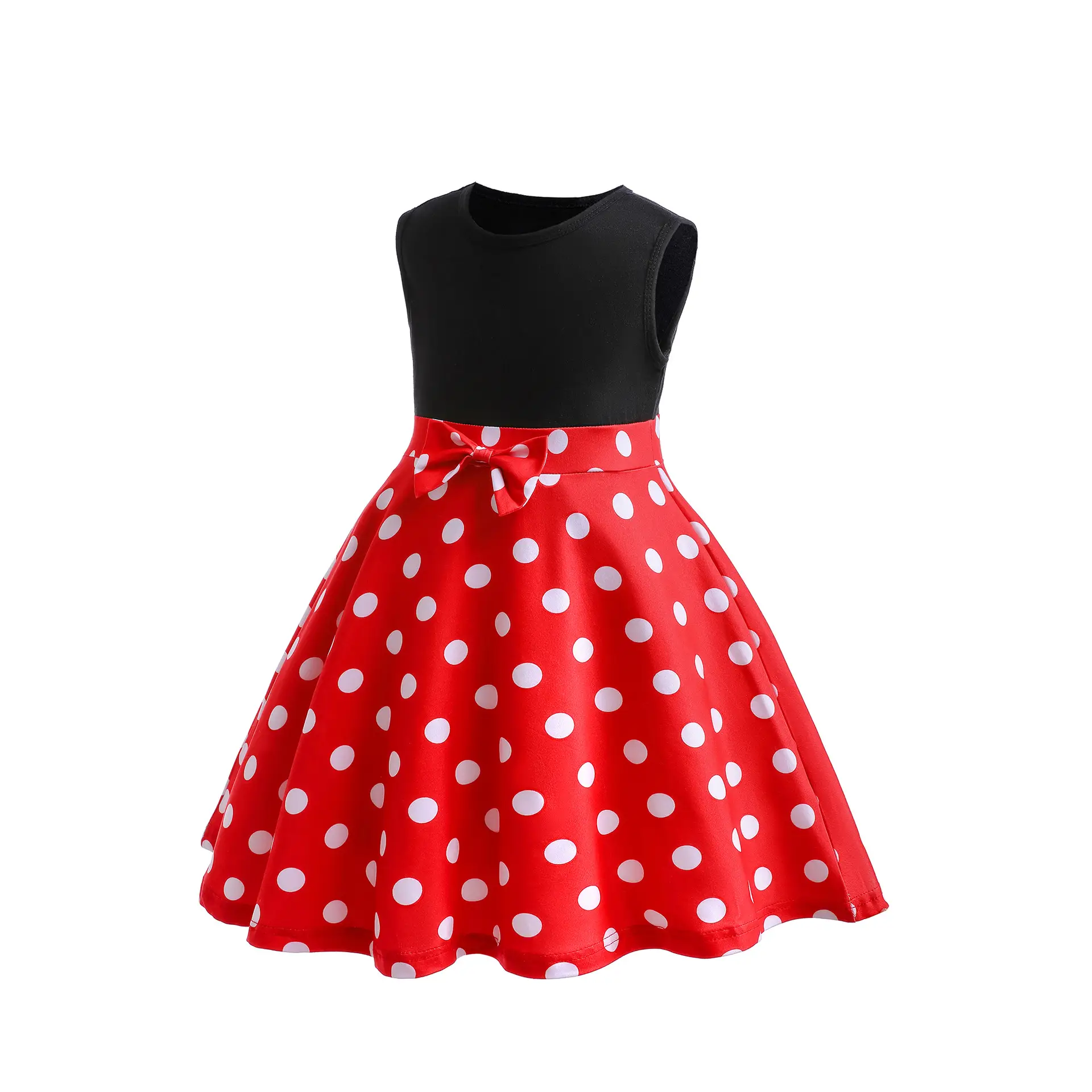Minnie Mouse Red Polka Dot Skirt Dress for Girls - Image 4