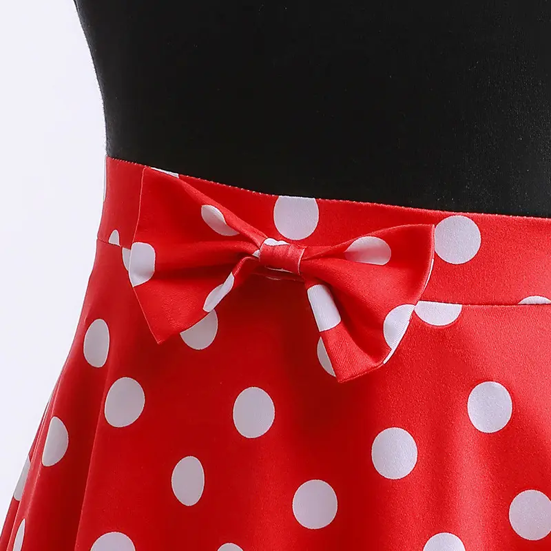 Minnie Mouse Red Polka Dot Skirt Dress for Girls - Image 5