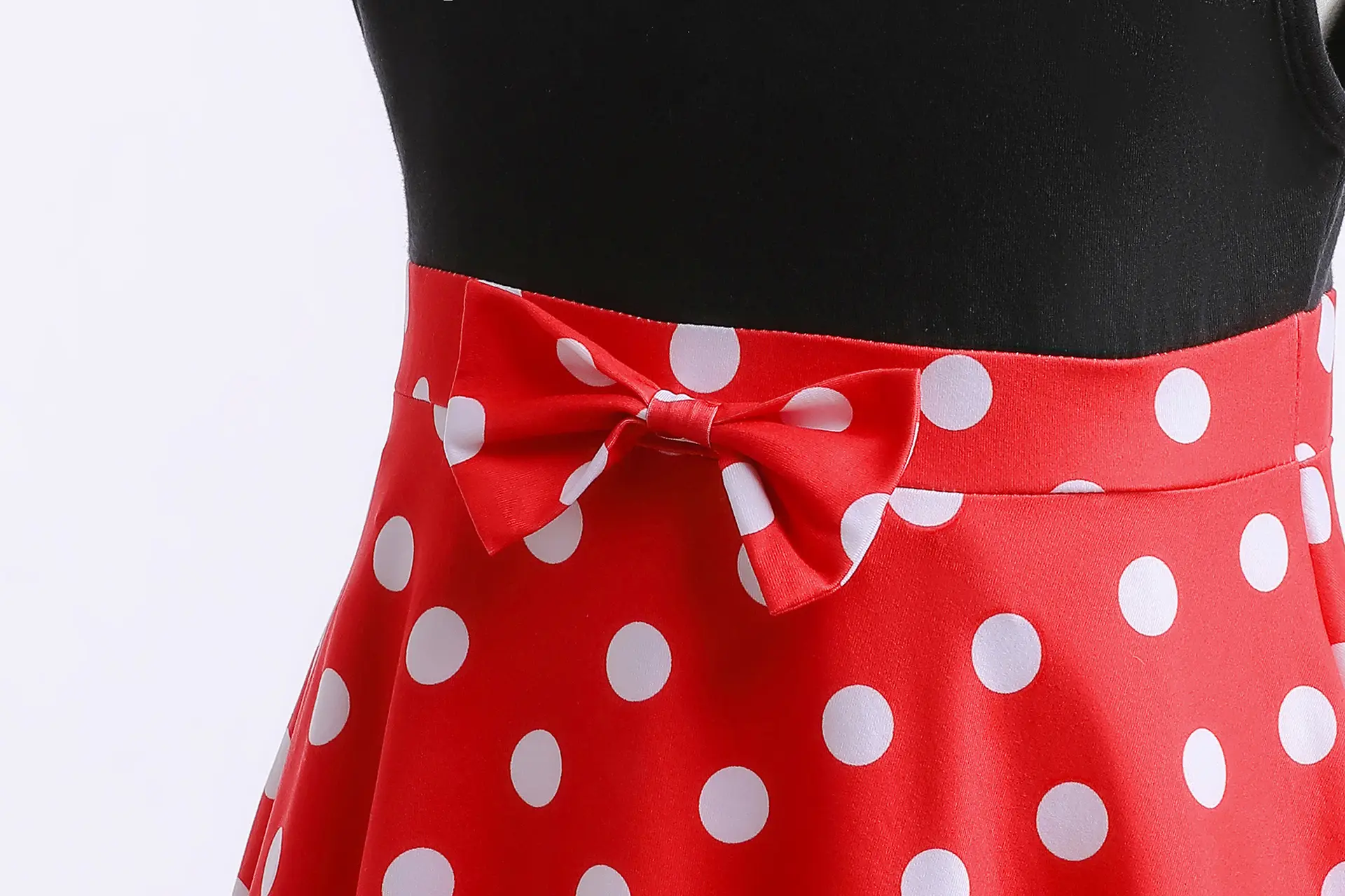 Minnie Mouse Red Polka Dot Skirt Dress for Girls — feature 7