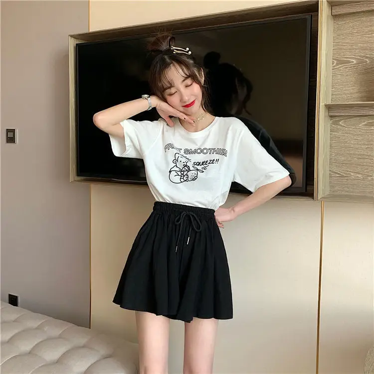 2025 Black Drawstring High Waist Shorts for Women — feature 11