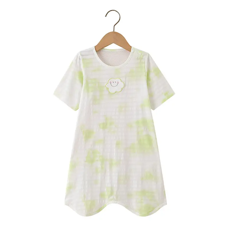 Pink Tie-Dye Cotton Baby Sleeping Bag for Kids - Image 3