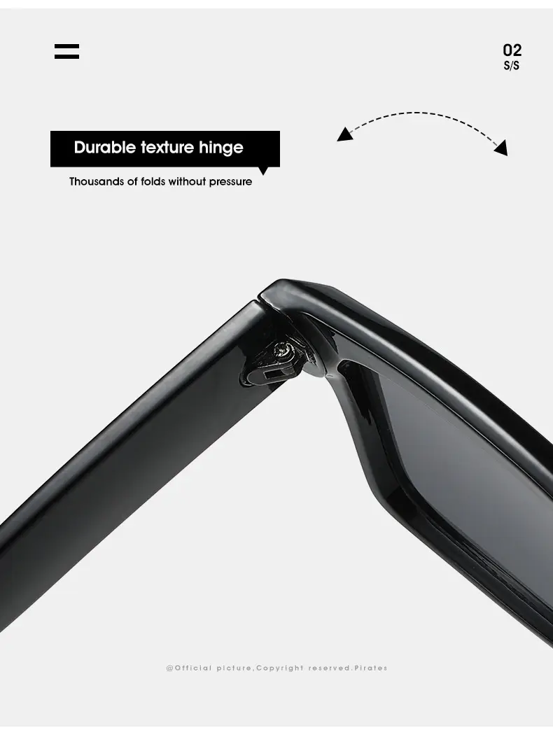 European Square Sunglasses for Men Women Blue — feature 14