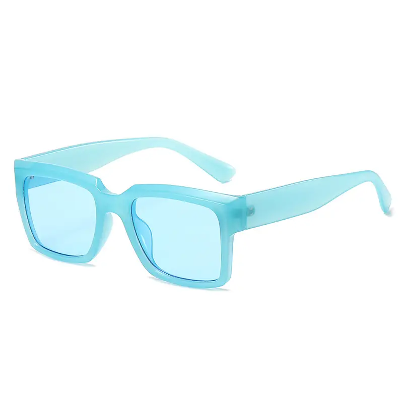 European Square Sunglasses for Men Women Blue