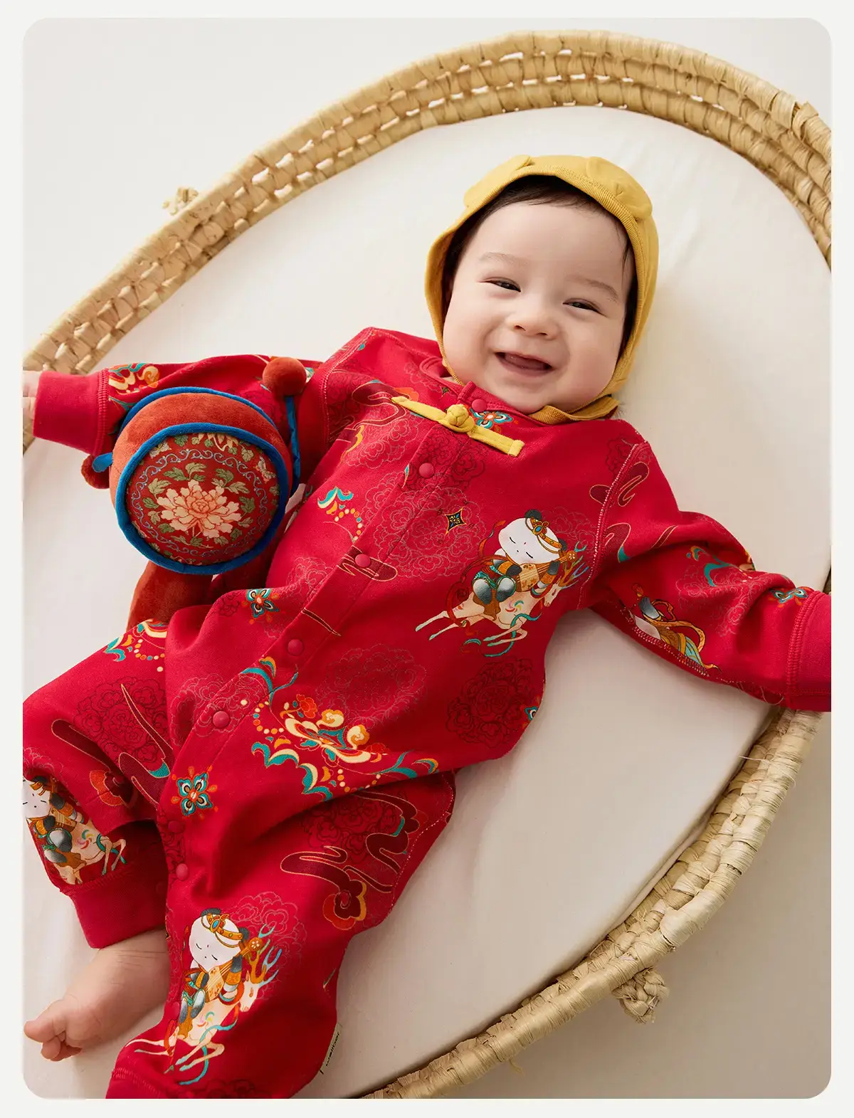 Wilberu Baby Jumpsuit Red One Year Old — feature 44