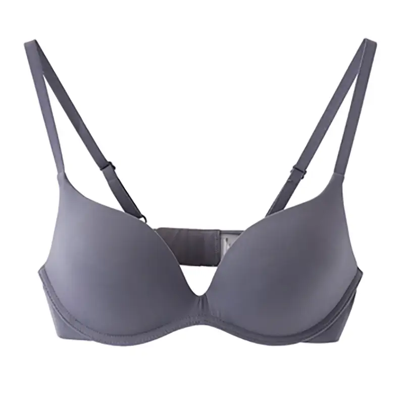 Japanese seamless wireless Four Seasons universal one-piece glossy light transparent comfortable push up commuter girl's small chest underwear