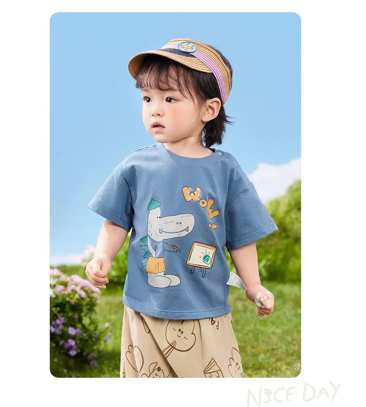 Wholesale Kids T-Shirt Pure Cotton Summer New Style — feature 25