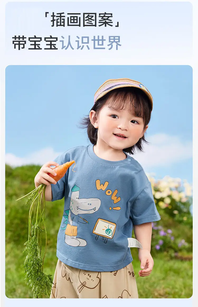 Wholesale Kids T-Shirt Pure Cotton Summer New Style — feature 5