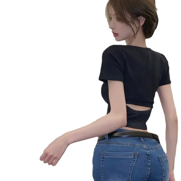 Women Backless Crop Top 2025 Summer Sexy Hot Style - Image 8