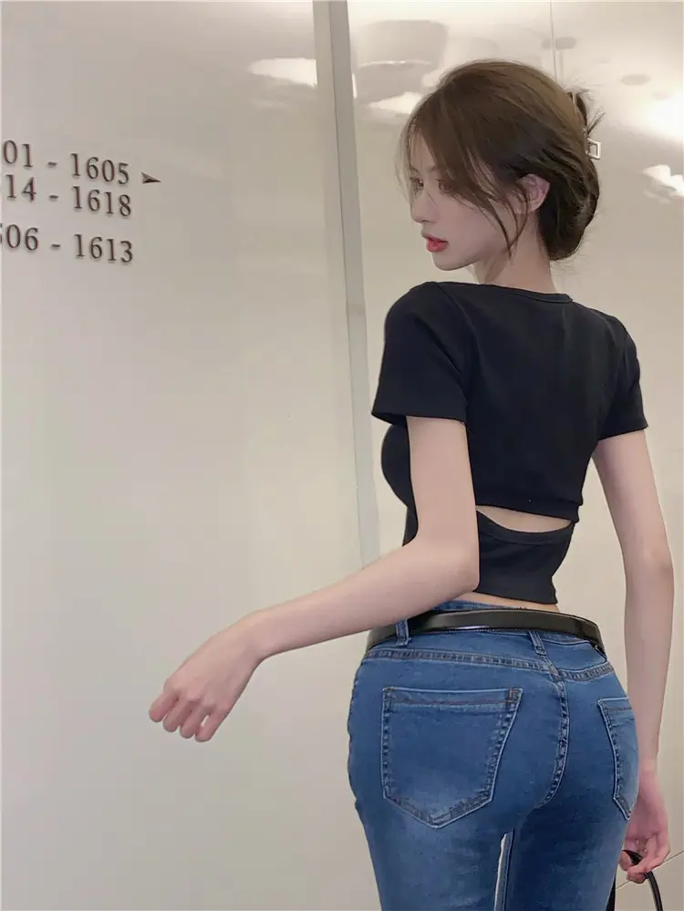 Women Backless Crop Top 2025 Summer Sexy Hot Style — feature 16