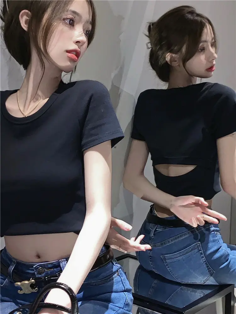 Women Backless Crop Top 2025 Summer Sexy Hot Style — feature 18