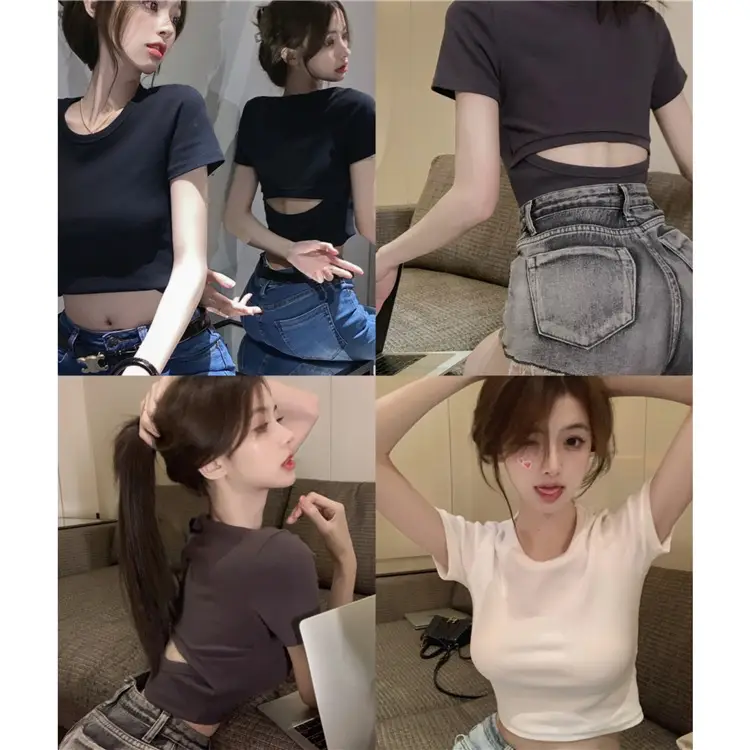 Women Backless Crop Top 2025 Summer Sexy Hot Style — feature 2