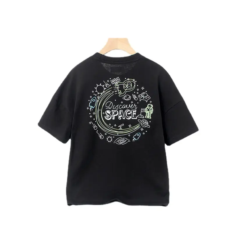 Kids Korean Short Sleeve T Shirt Medium Large Breathable - Image 8