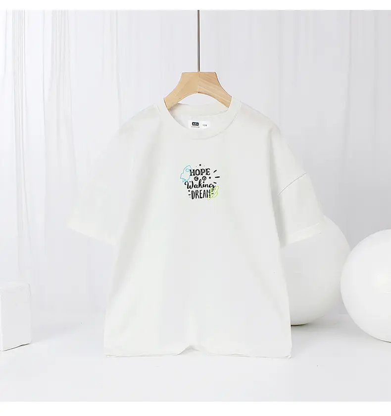 Kids Korean Short Sleeve T Shirt Medium Large Breathable — feature 41