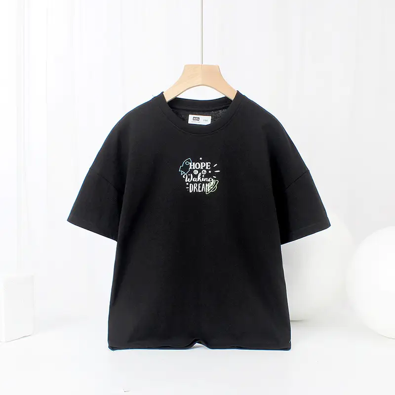 Kids Korean Short Sleeve T Shirt Medium Large Breathable - Image 3