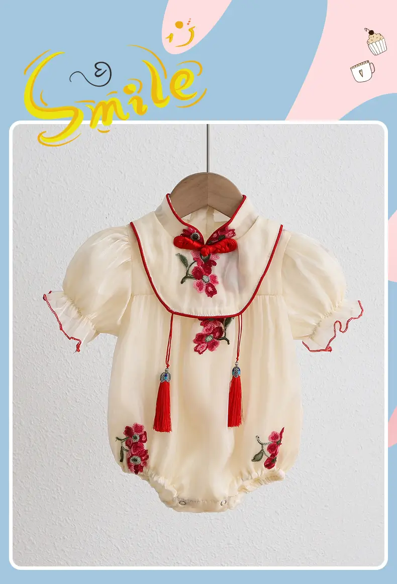 Women's Baby Cheongsam Wrap Fart Summer Clothes — feature 23