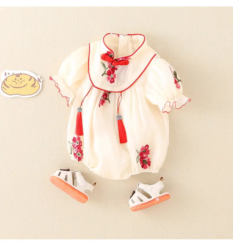 Women's Baby Cheongsam Wrap Fart Summer Clothes — feature 33