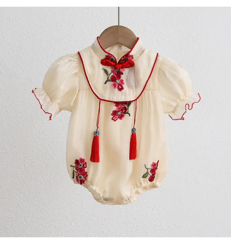 Women's Baby Cheongsam Wrap Fart Summer Clothes — feature 34