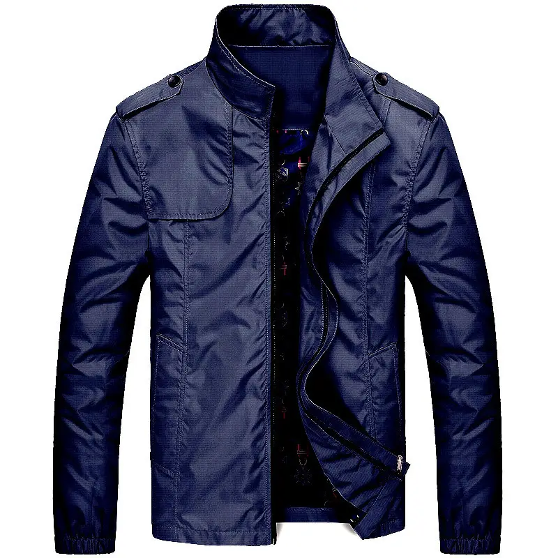 Men's Korean Slim Fit Jacket Olive Green - Image 5