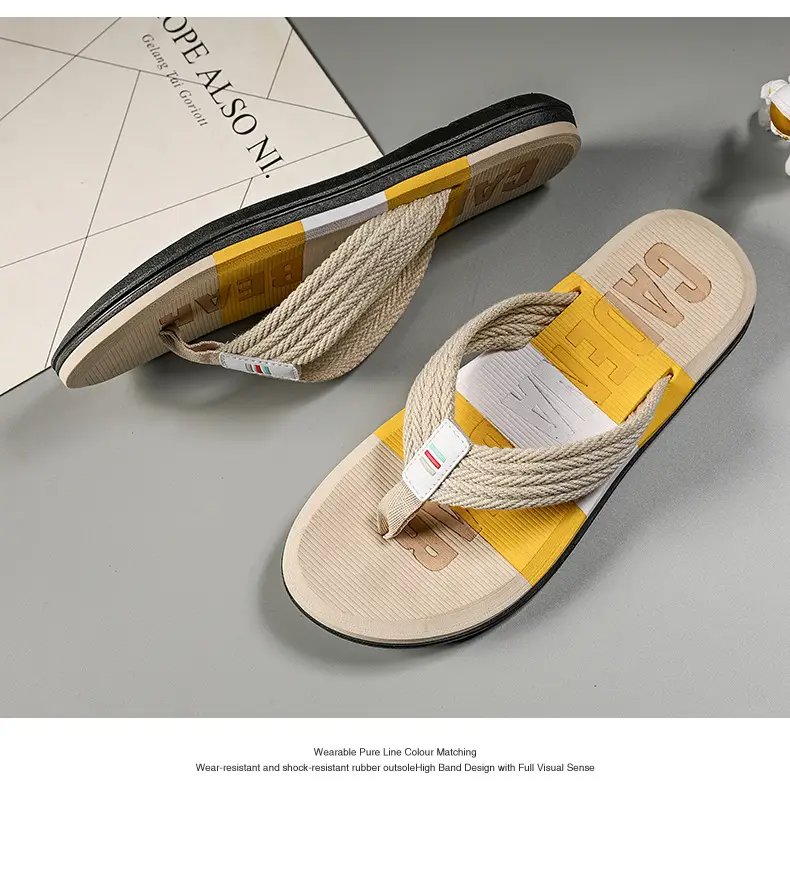 Korean Style Yellow Sandals 2023 Summer — feature 22
