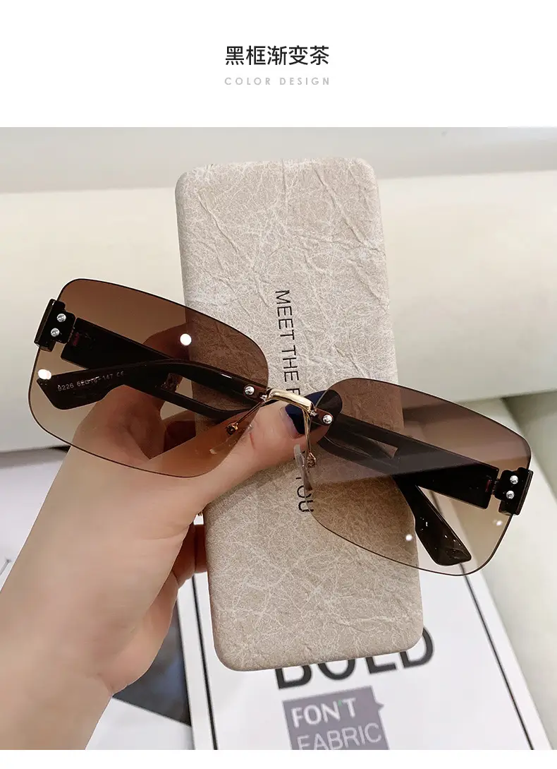 Cross-Border UV Protection Sunglasses with Rimless Design — feature 16