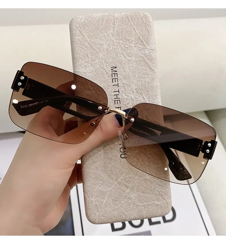 Cross-Border UV Protection Sunglasses with Rimless Design — feature 7