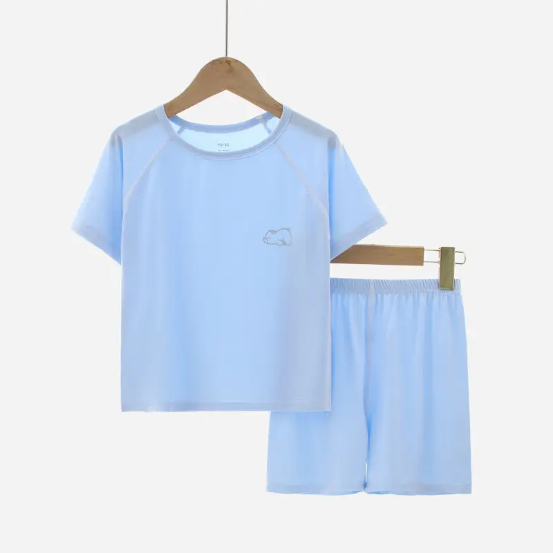 Children's Pink Modal Pajamas Set for Boys Girls - Image 6