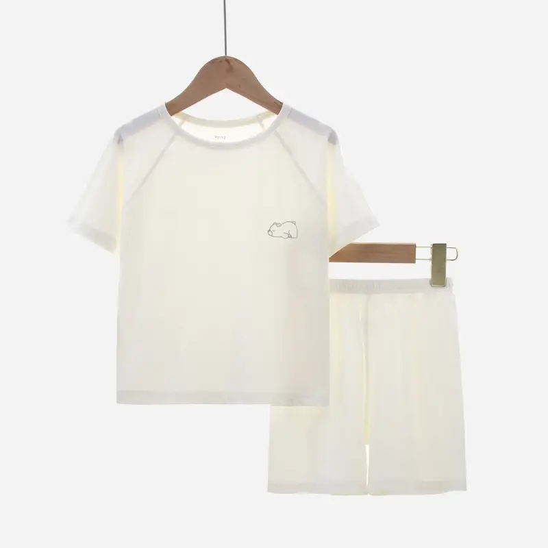 Children's Pink Modal Pajamas Set for Boys Girls - Image 7