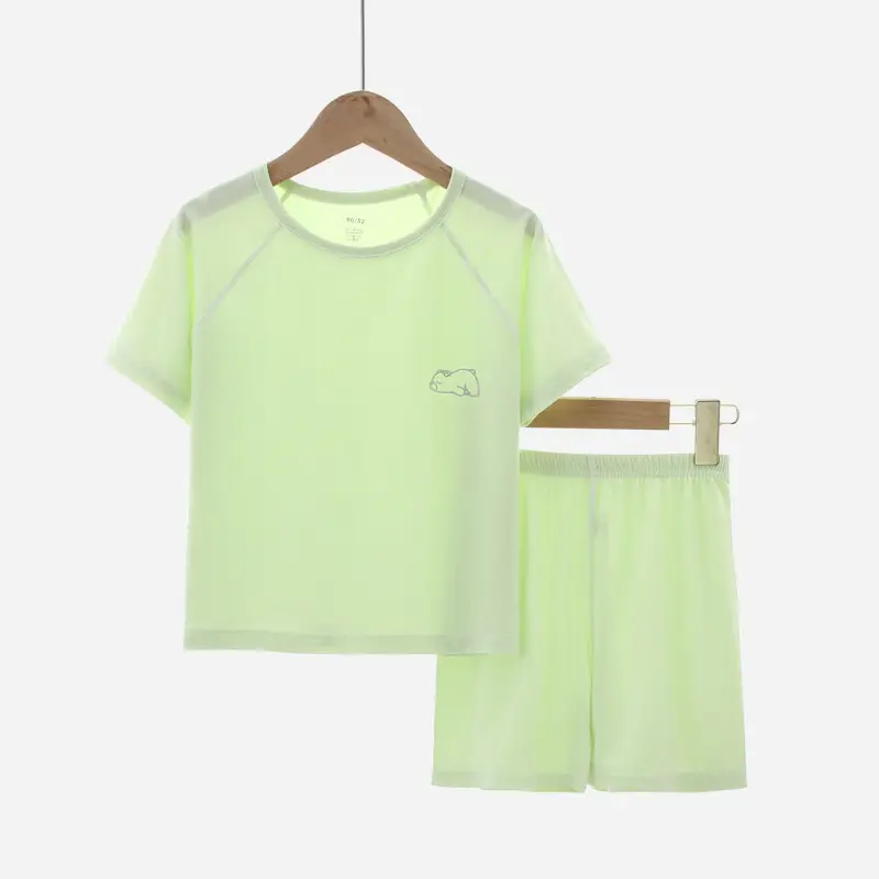 Children's Pink Modal Pajamas Set for Boys Girls - Image 9