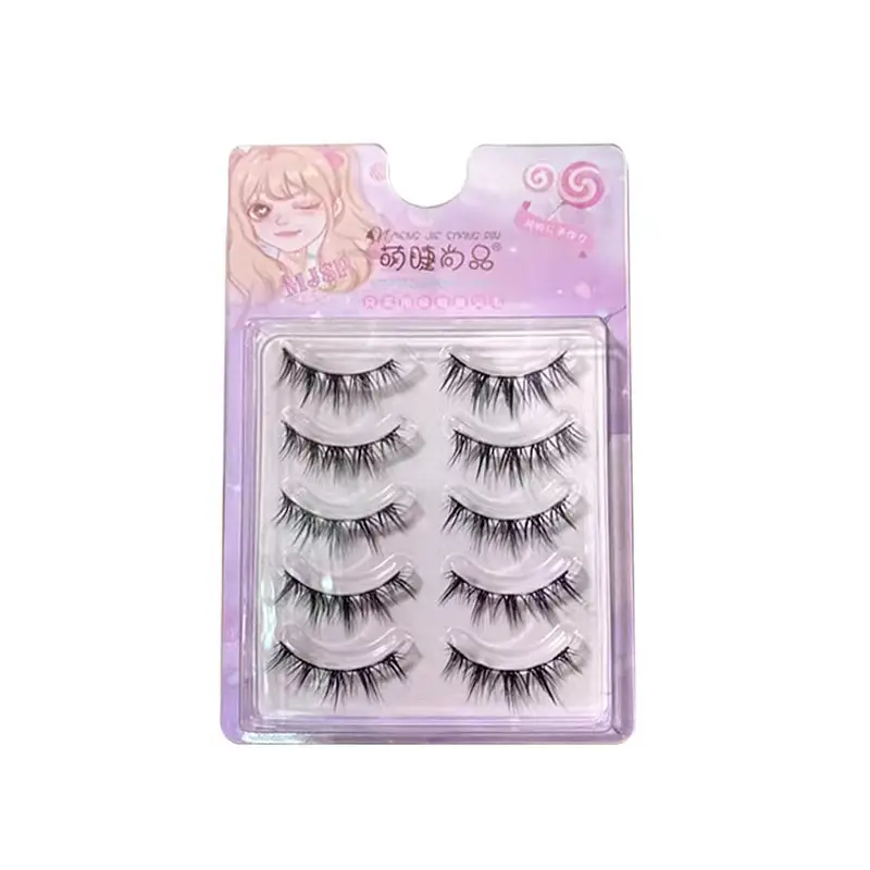 Black Thin Line False Eyelashes for Women